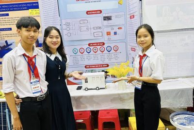 GHI NHẬN NỖ LỰC CỦA HỌC SINH TRƯỜNG THCS NGUYỄN ĐÔN TẠI HỘI THI KHOA HỌC KỸ THUẬT CẤP TỈNH